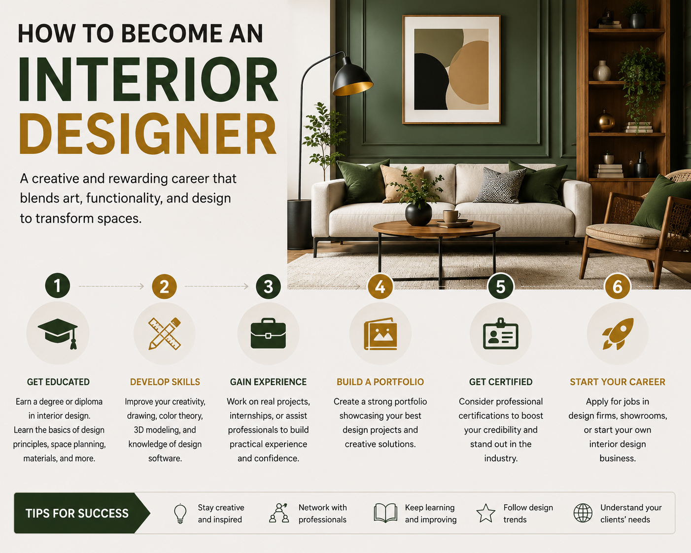 How to Become an Interior Designer: A Complete Step by Step Career Guide
